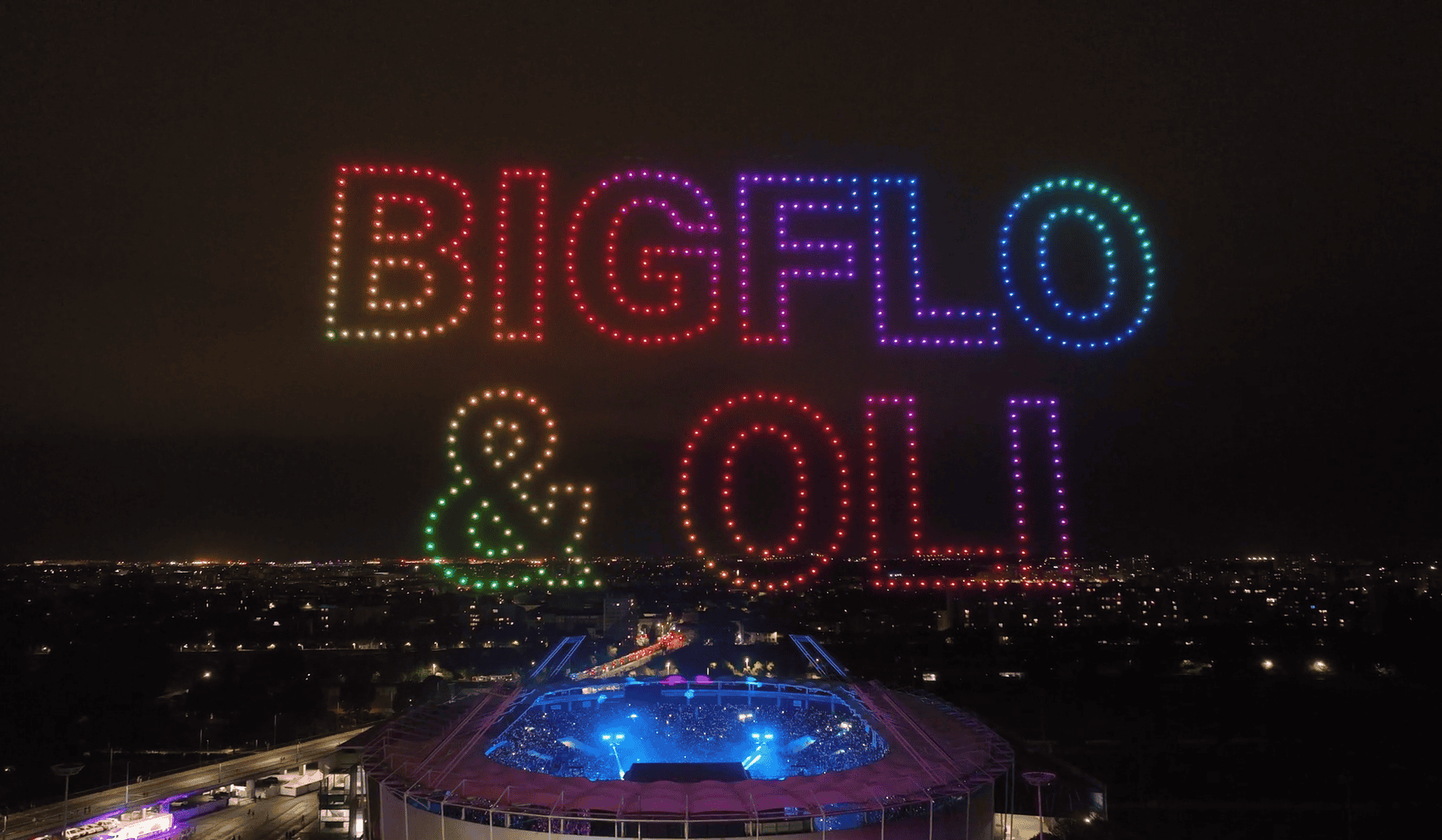 Shows de drones pour concerts et festivals