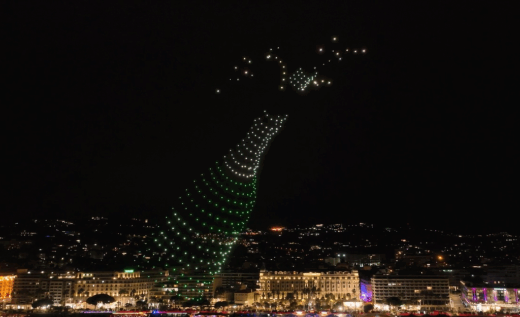 Magic Drone bouteille de champagne